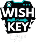 wish and key logo white